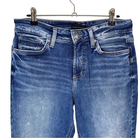 Silver Jeans - Mid Wash Distressed - Suki Straight - 30 India - Picture 3 of 9